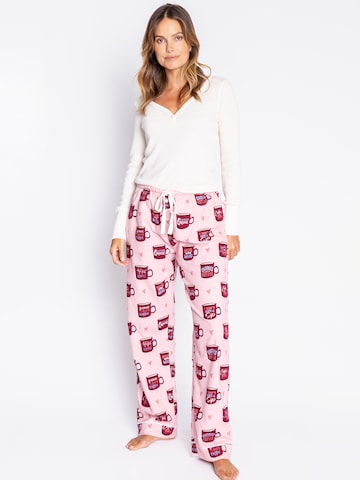 PJ Salvage Pyjamabroek 'Flannels' in Roze