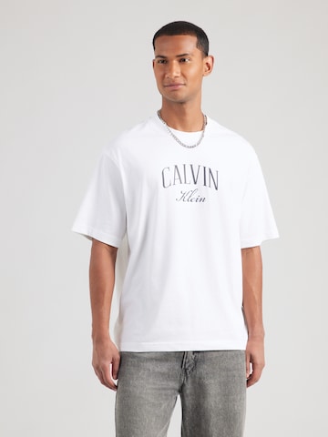 Calvin Klein Jeans Μπλουζάκι σε λευκό: μπροστά
