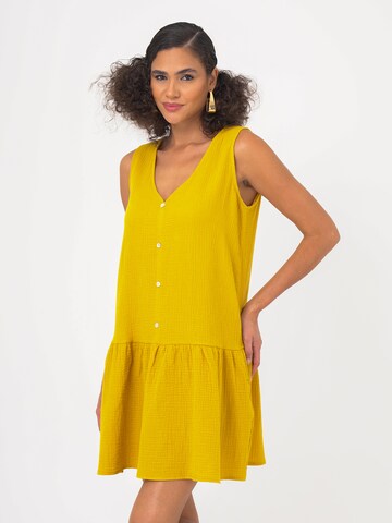 FRESHLIONS Summer dress 'Penelope' in Yellow