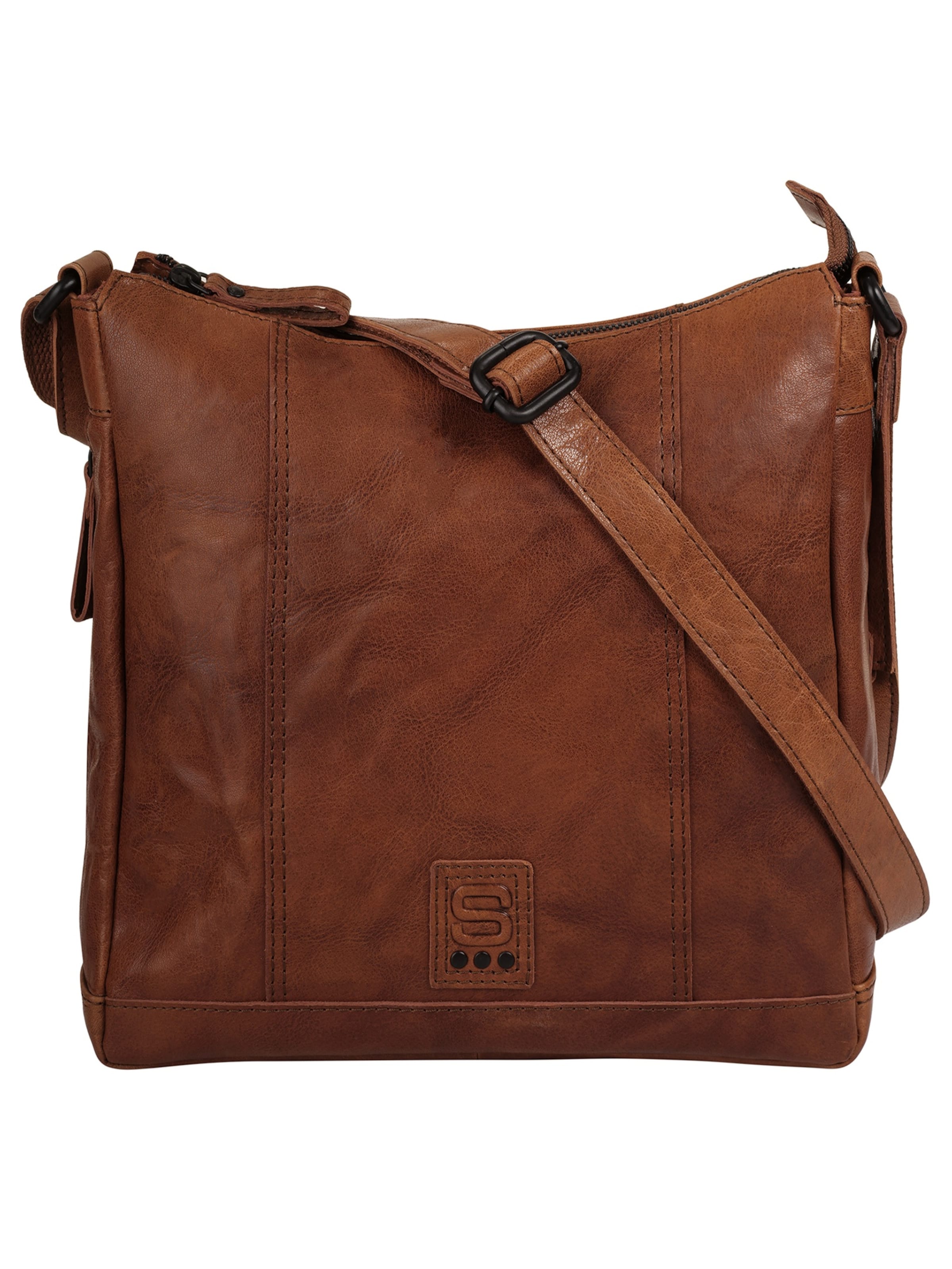 Spikes & Sparrow Crossbody Bag in Brown: front