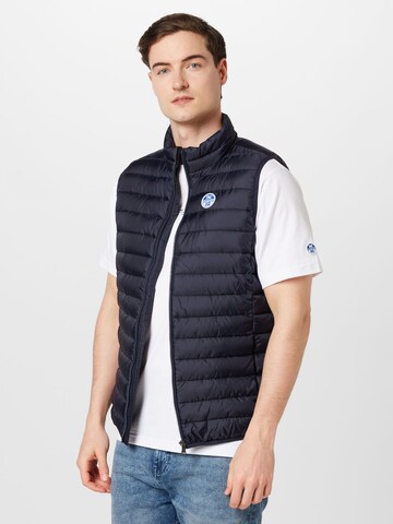 North Sails Bodywarmer 'Crozet' in Blauw: voorkant