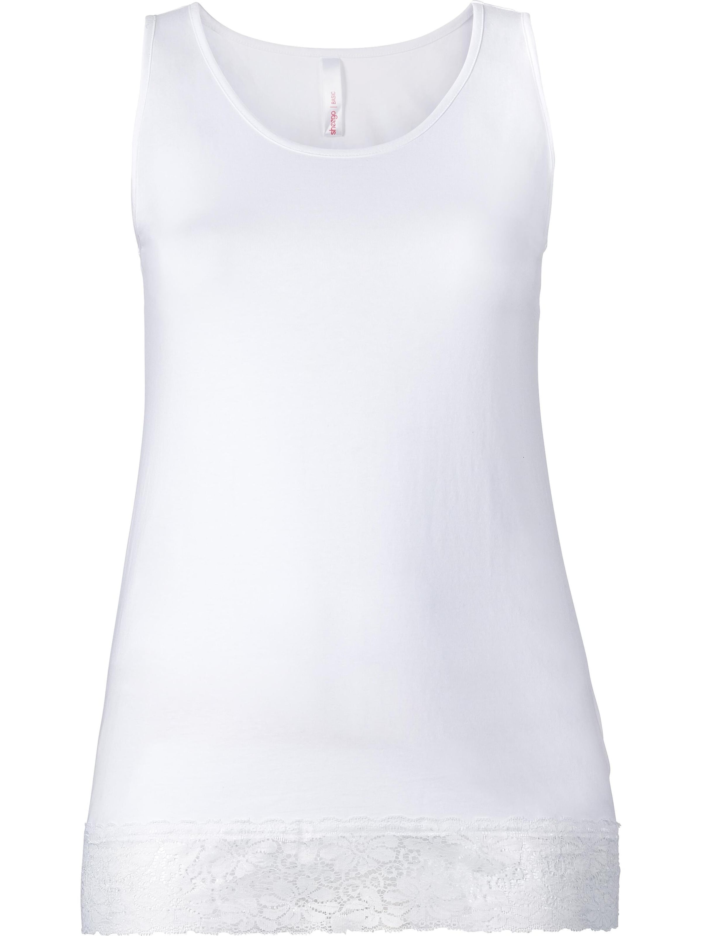 SHEEGO Μπλούζα σε λευκό: μπροστά