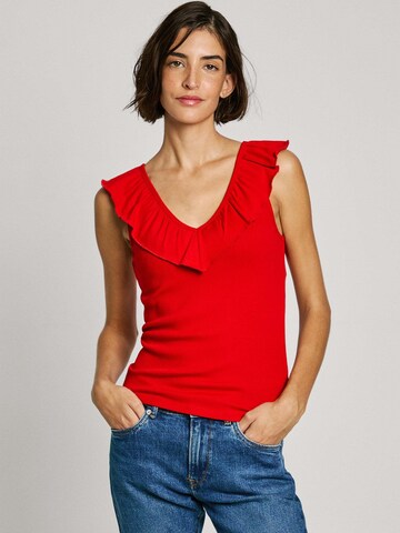 Pepe Jeans Top 'Millie' in Rot: Vorderseite