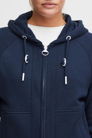 Oxmo Zip-Up Hoodie in Blue