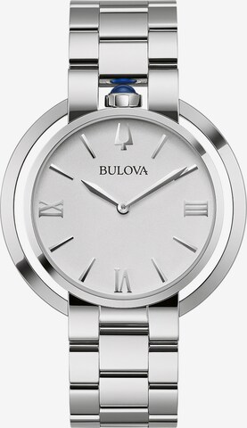 Bulova Analoguhr in Silber: predná strana