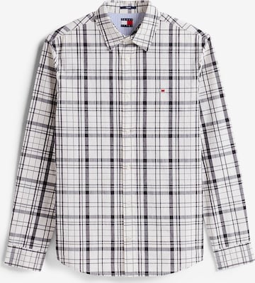 Tommy Jeans Regular fit Overhemd in Wit: voorkant
