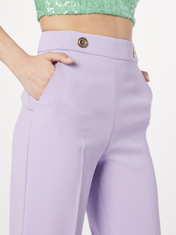 PINKO Zvonové kalhoty Kalhoty s puky – fialová