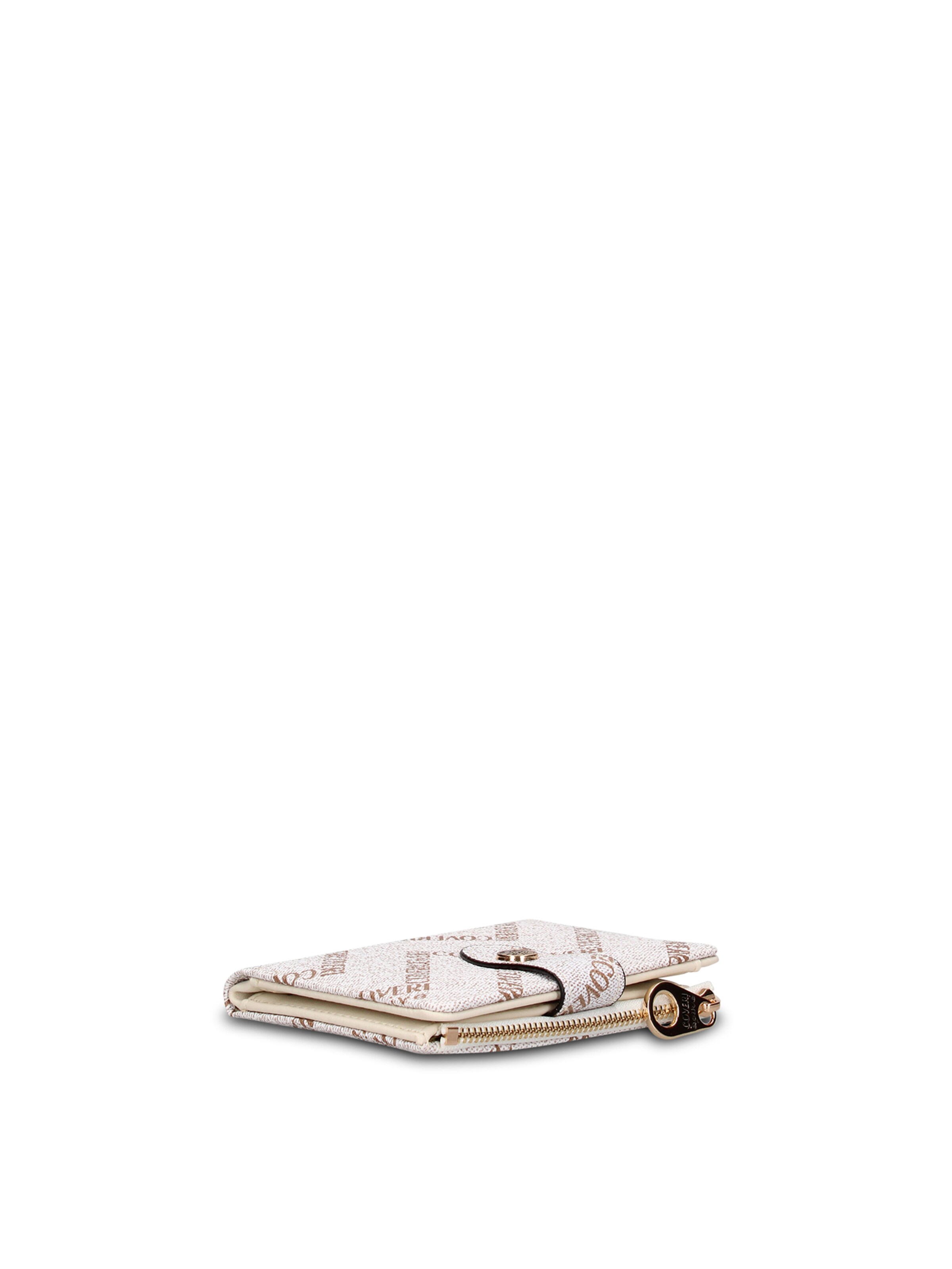 Portamonete 'Portafoglio donna Coveri Collection con bottone - Compatto e elegante' di Coveri Collection in beige