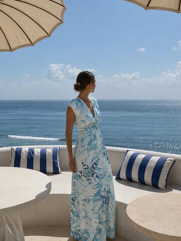 Chic by Lirette Jurk 'Kimono dress Contadora' in Blauw