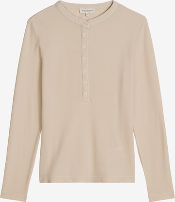 T-shirt Marc O'Polo en beige : devant