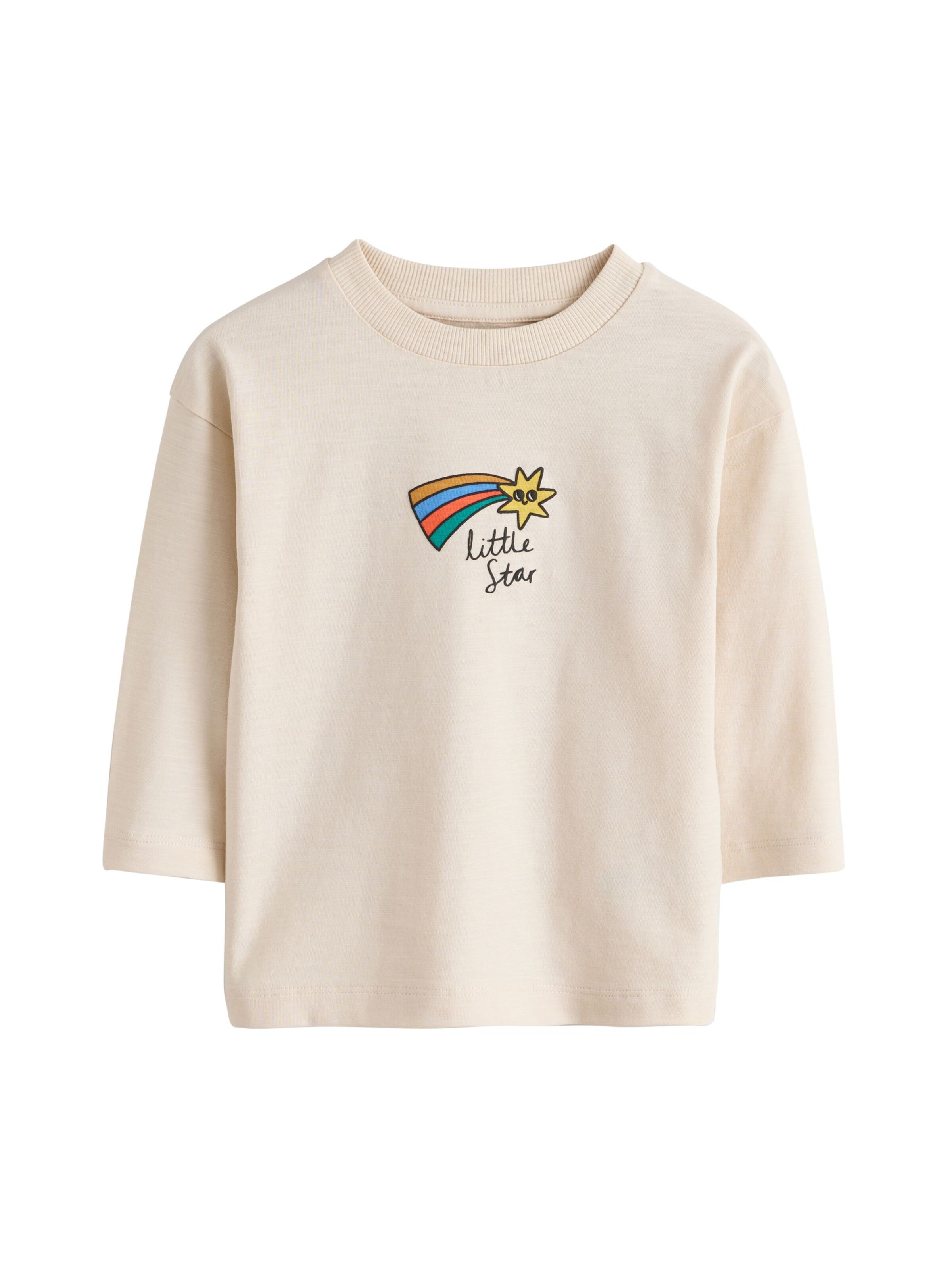 T-Shirt Next en beige : devant