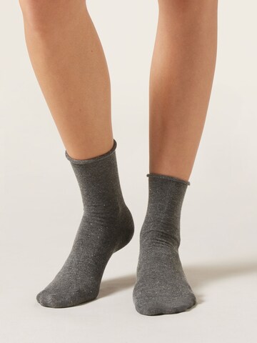 CALZEDONIA Socken in Grau: Vorderseite