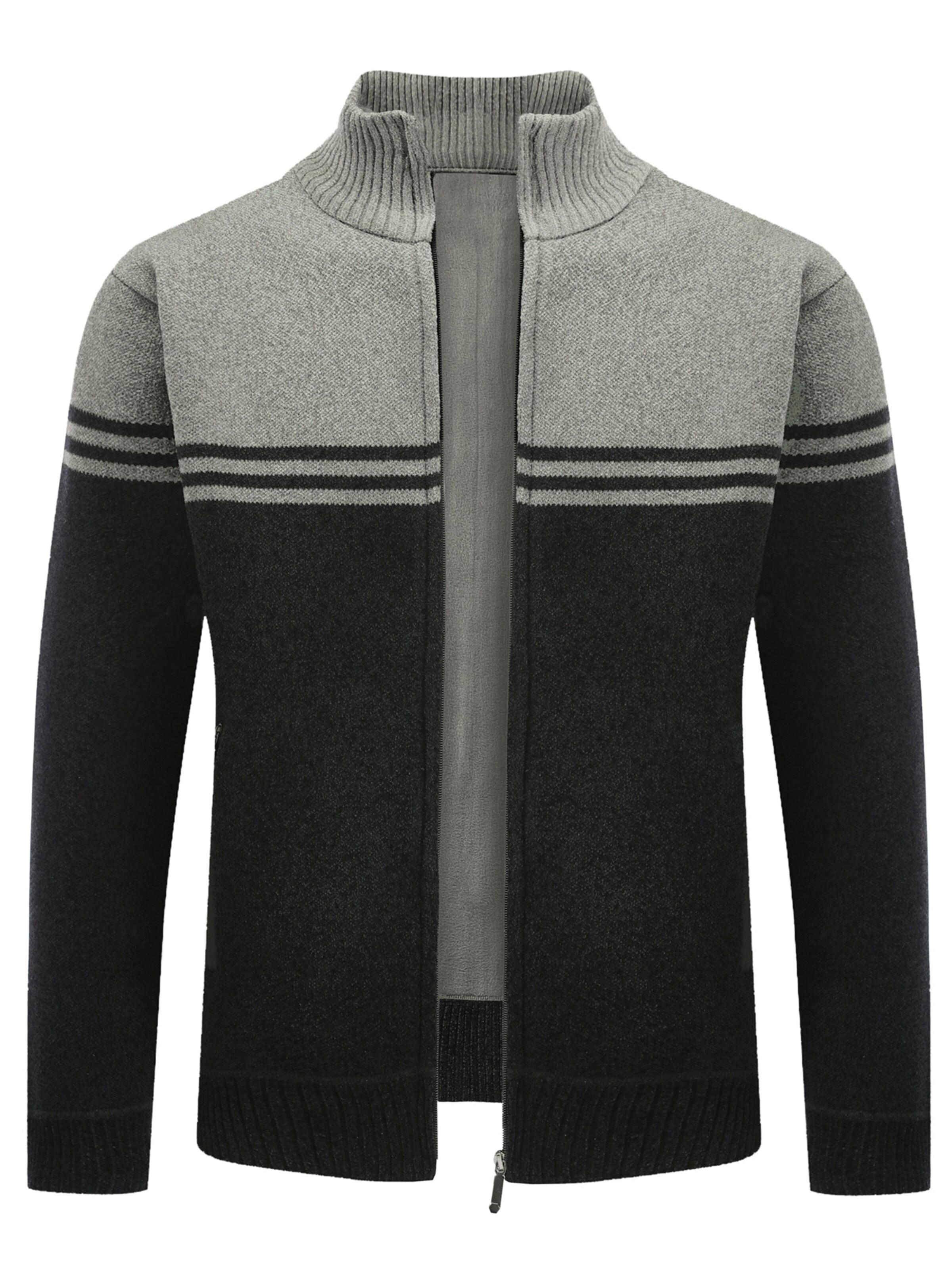 Youthup Knit Cardigan in Grey: front