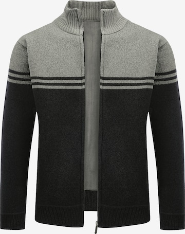 Youthup Knit Cardigan in Grey: front