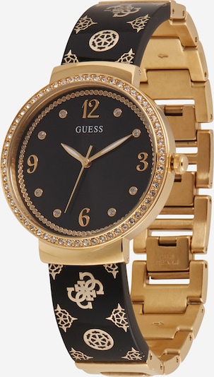 GUESS Uhr 'MOTIF' in gold / schwarz / weiß, Produktansicht