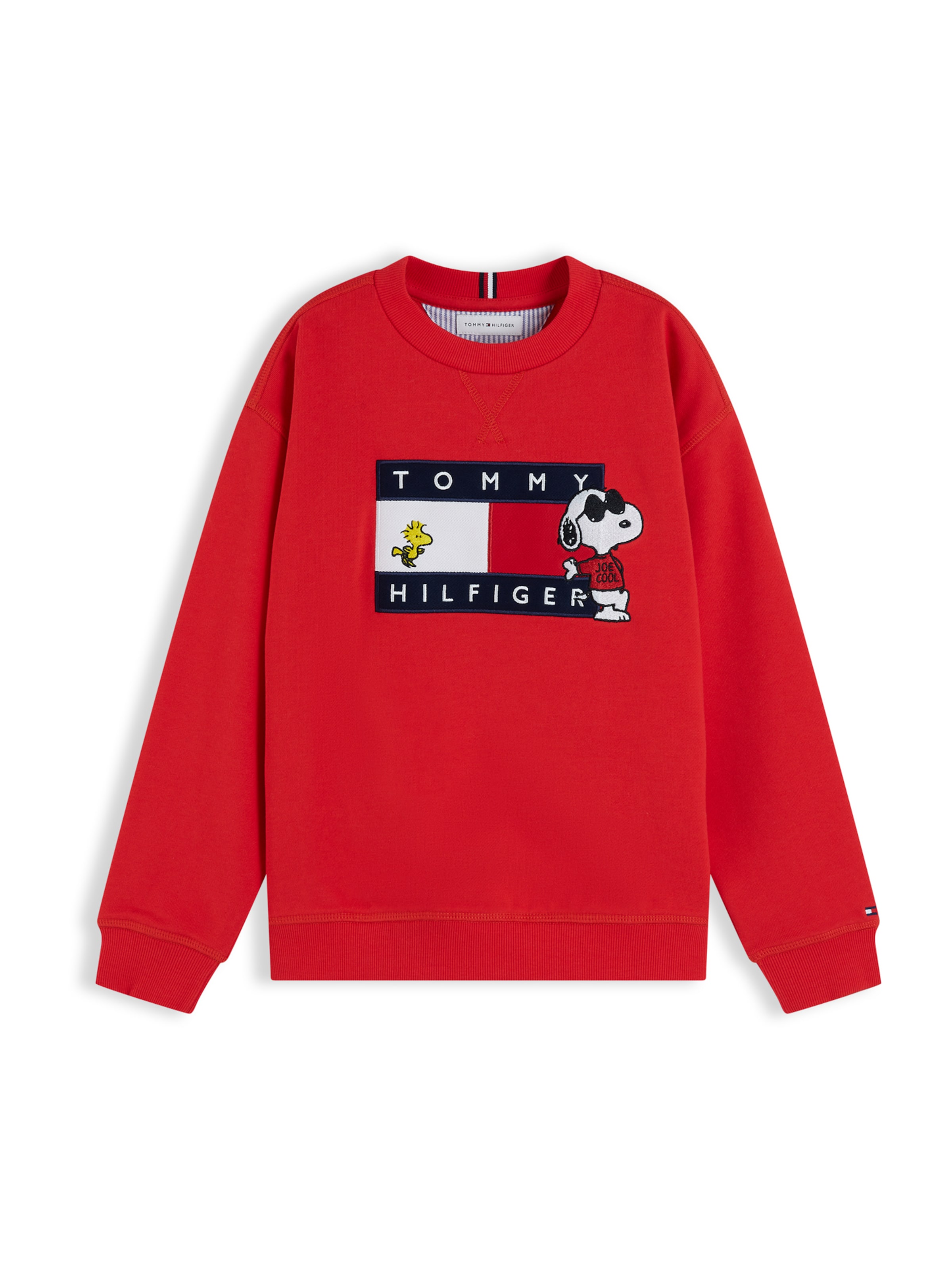 TOMMY HILFIGER Sweatshirt 'PEANUTS' in Rood: voorkant