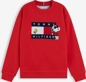 TOMMY HILFIGER Свитшот 'Peanuts' в Красный: спереди