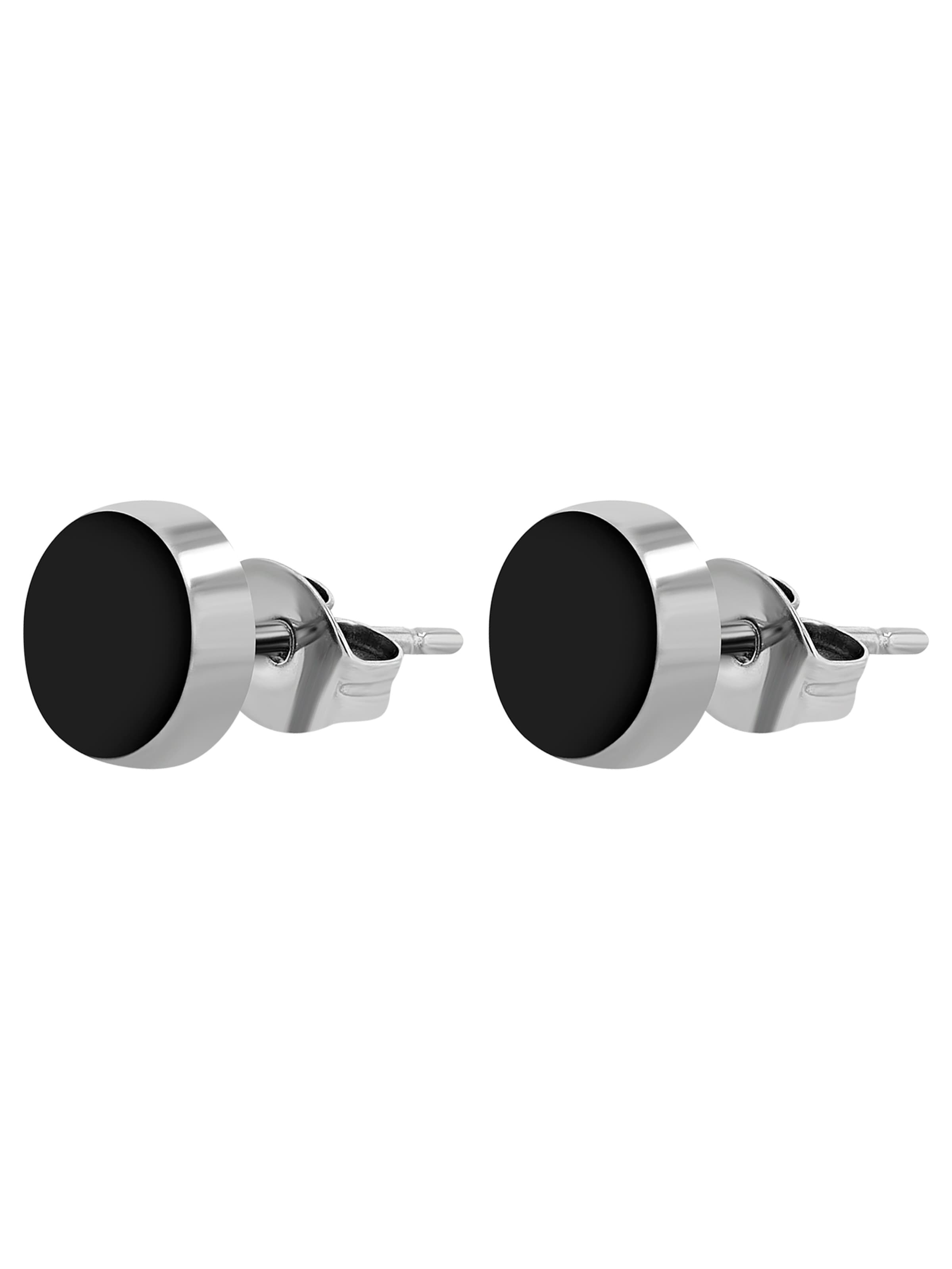 Akzent Earrings 'Jimmy, langlebig' in Black: front