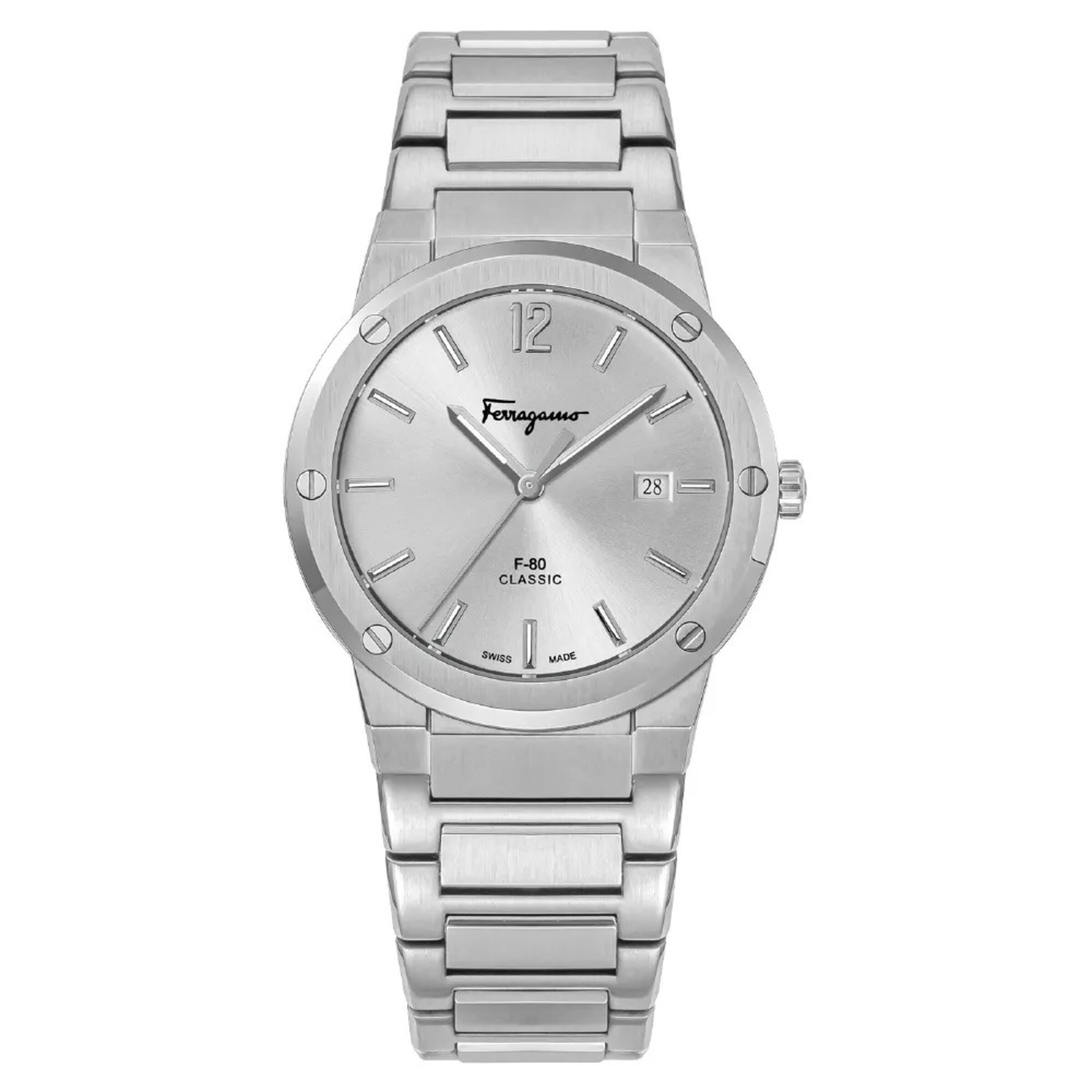 Salvatore Ferragamo Analoog horloge in Zilver: voorkant