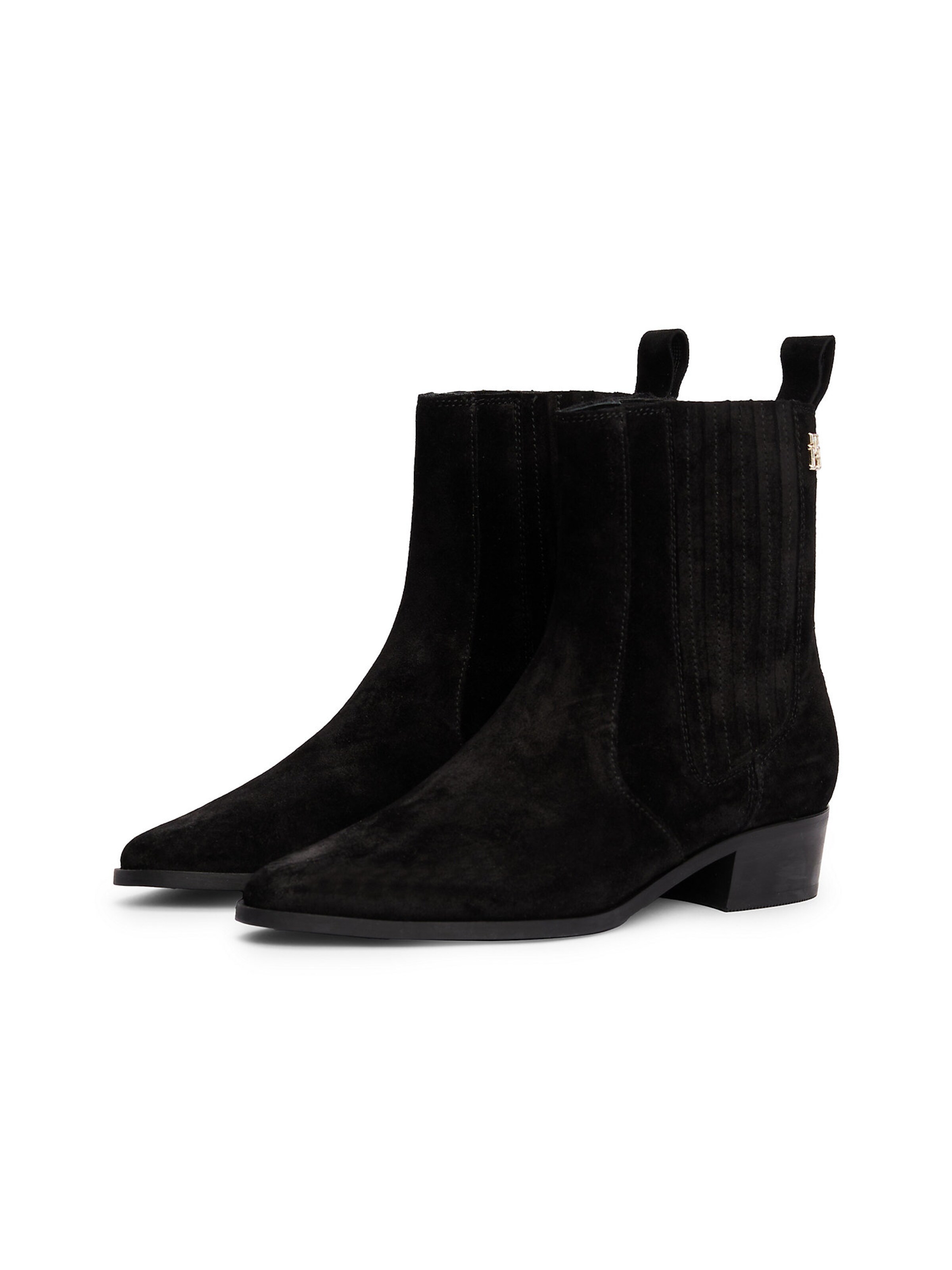 Chelsea Boots 'Suede Cowboy' TOMMY HILFIGER en noir