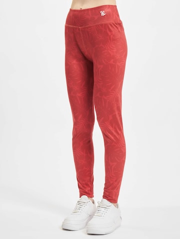 Skinny Leggings di Just Rhyse in rosso: frontale