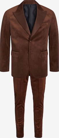 JACK & JONES Regular Suit in Brown: front