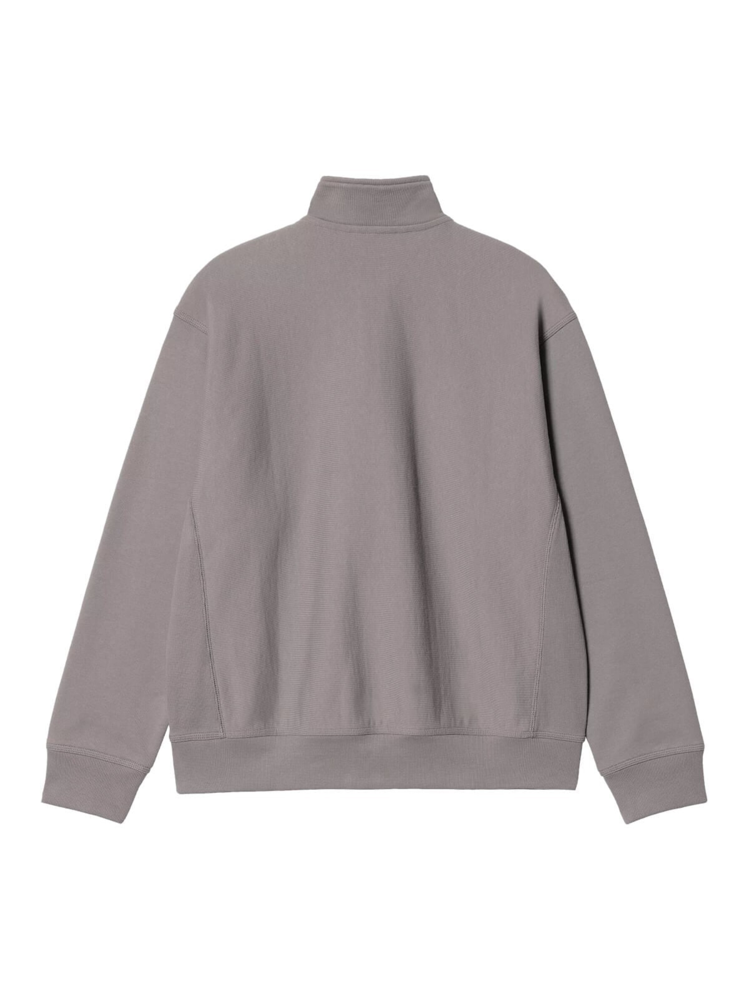 Carhartt WIP Pullover 'Half Zip American Script'‌ in Grau
