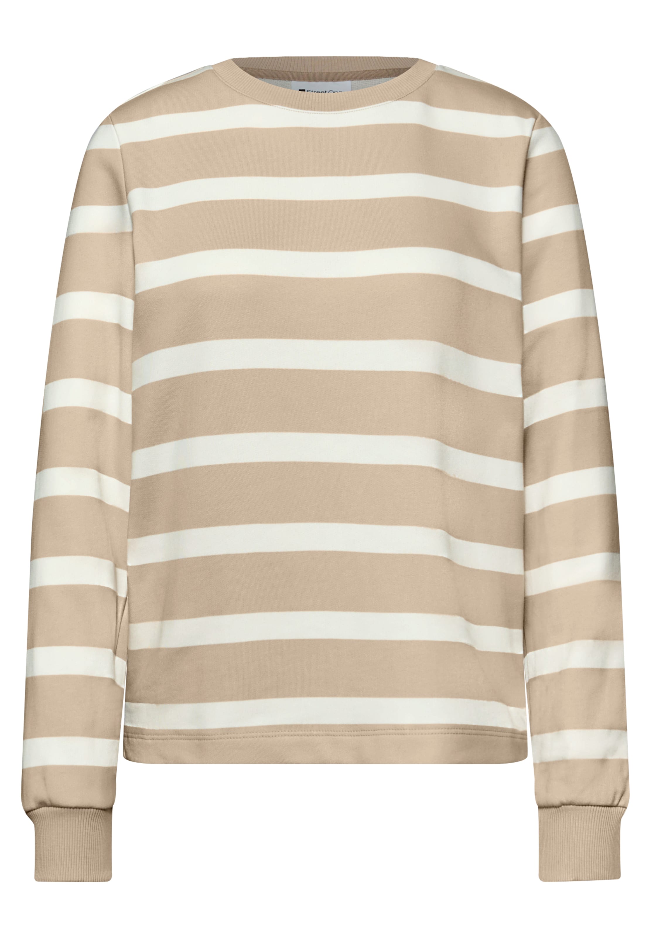 STREET ONE Sweatshirt in Beige: front