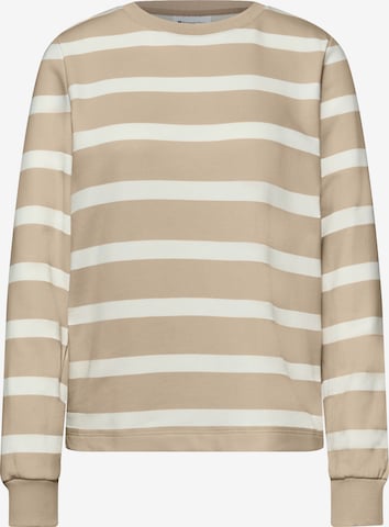 STREET ONE Sweatshirt in Beige: front