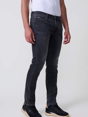 KOROSHI Slimfit Jeans i sort