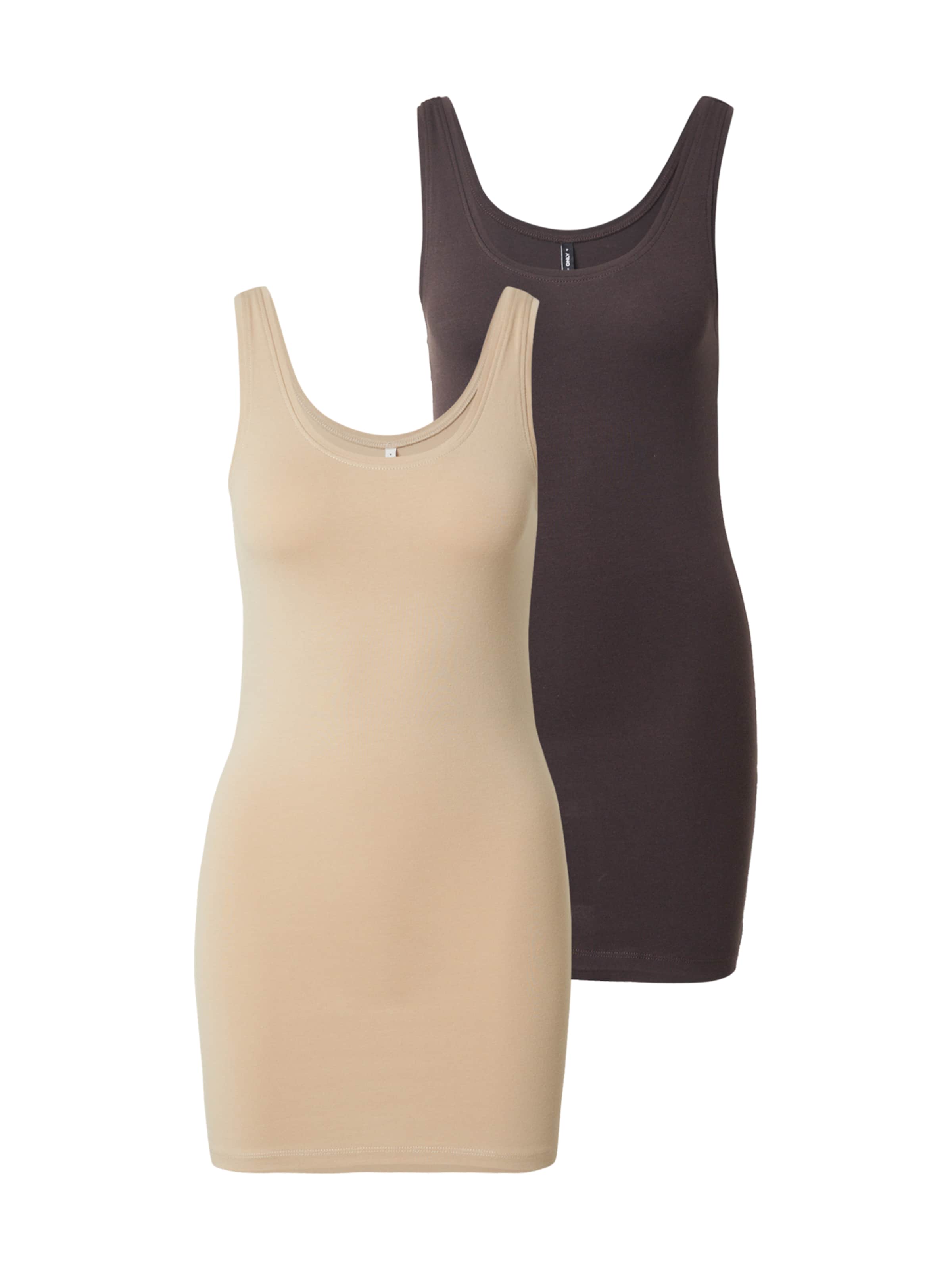 ONLY - Top 'ONLLive Love' en marrón: frente