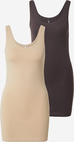 ONLY Top 'ONLLive Love' in Brown: front
