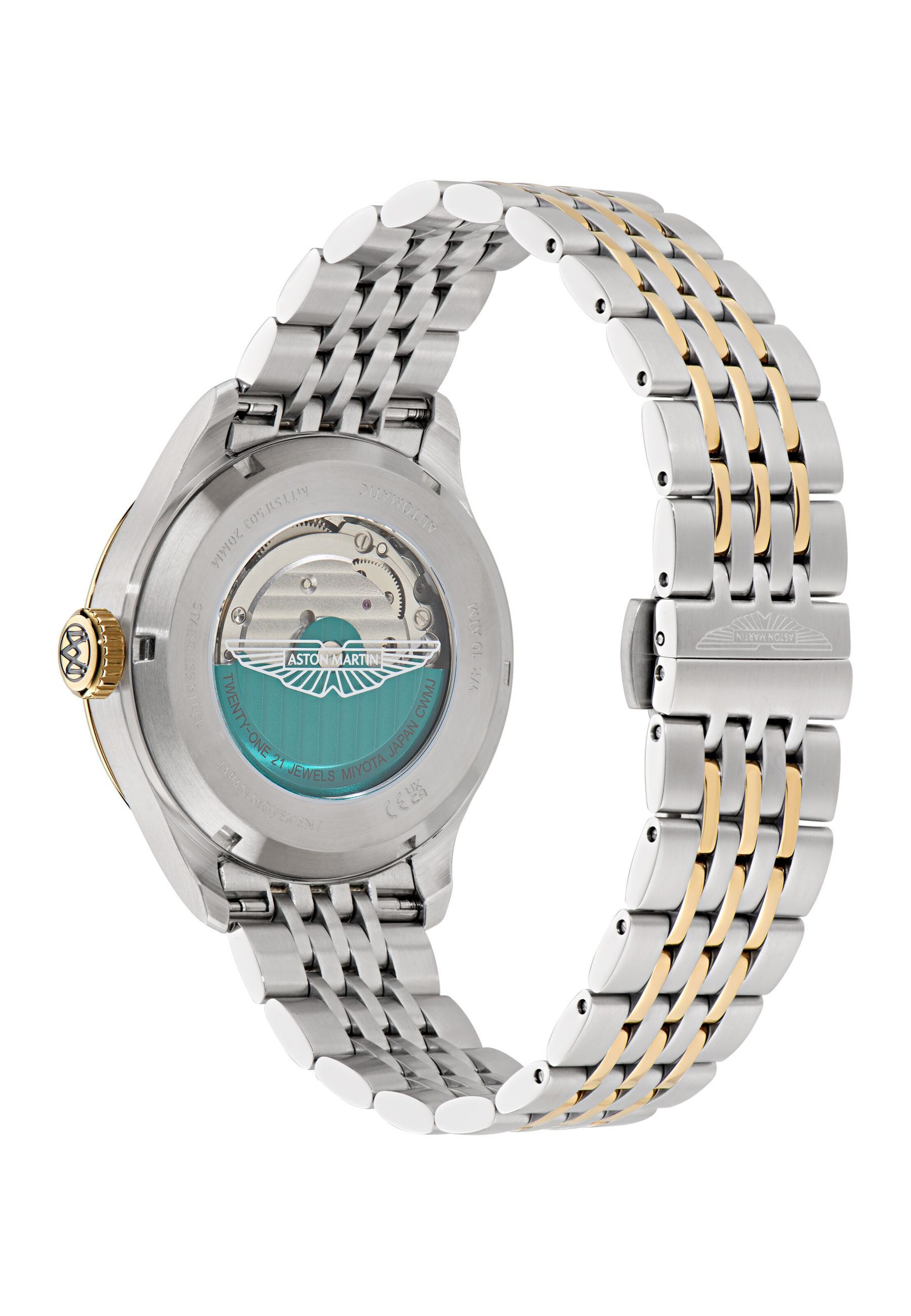 Aston Martin Uhr in Silber