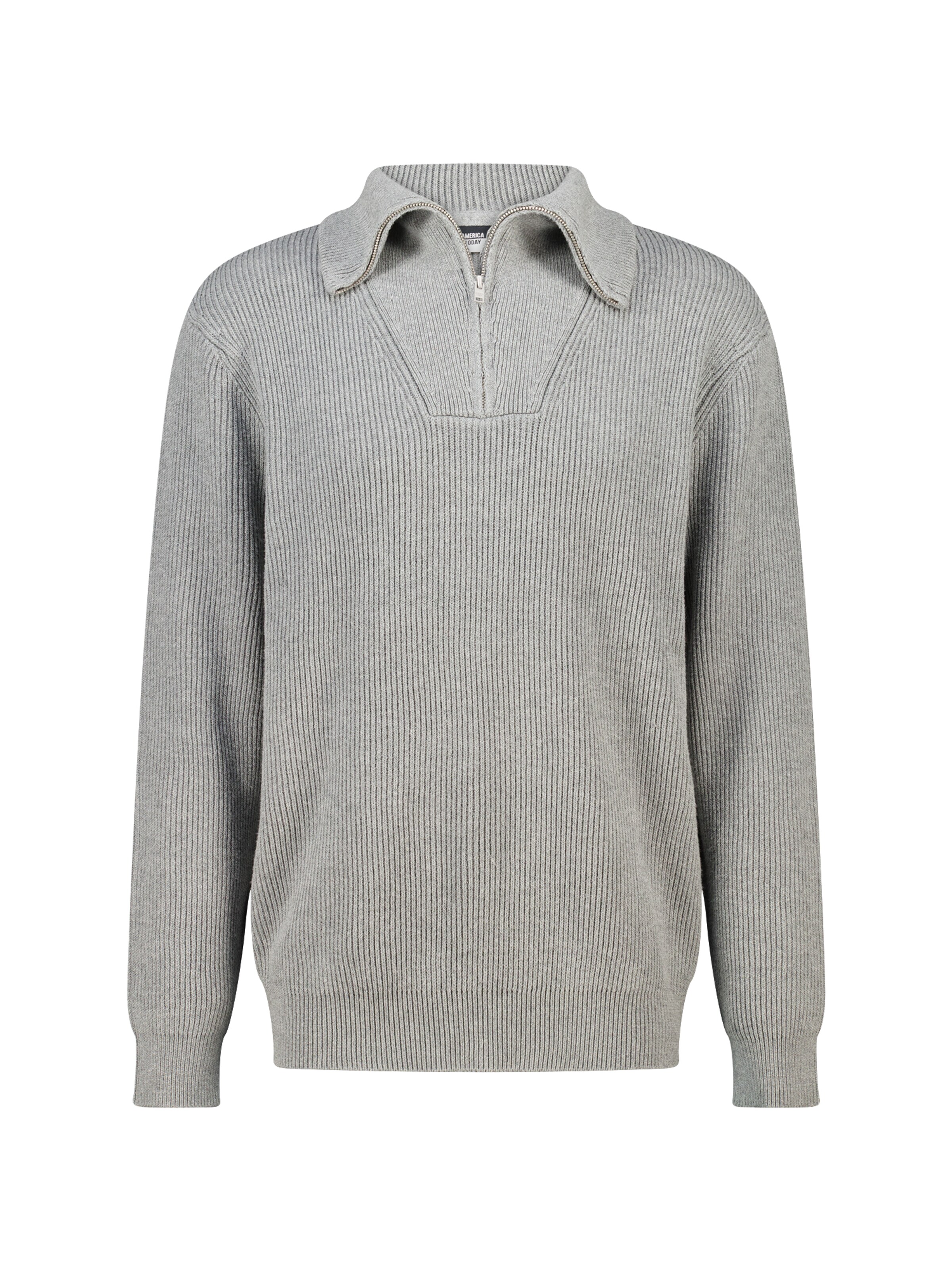 America Today Trui in Grijs: voorkant