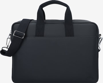 LACOSTE Laptop Bag in Black: front