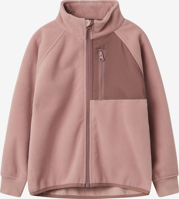 NAME IT Fleece Jacket 'Move 03' in Pink: front