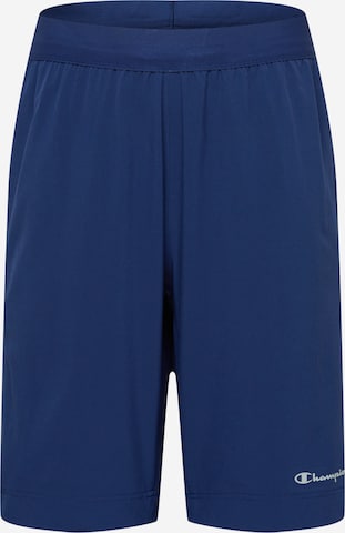 Champion Authentic Athletic Apparel Workout Pants in Blue: front