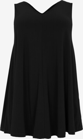 Yoek Top in Black: front