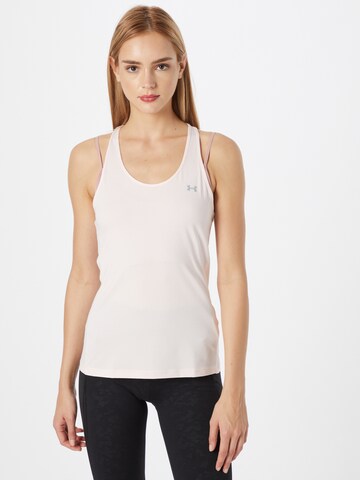 UNDER ARMOUR Sports Top in Pink: front