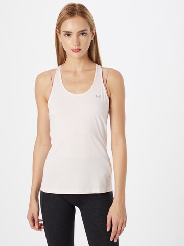 UNDER ARMOUR Sports top in Pink: front