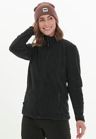 Whistler Functionele fleece jas 'Cocoon' in Zwart: voorkant