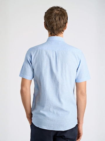 Coupe regular Chemise Lindbergh en bleu