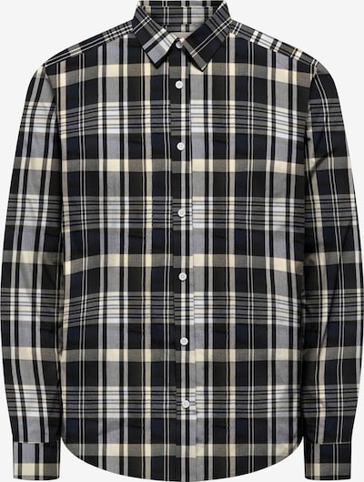 Only & Sons Košulja 'ONSKIM' u mornarsko plava / svijetložuta / crna / bijela, Pregled proizvoda