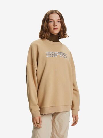 Sweat-shirt ESPRIT en beige : devant