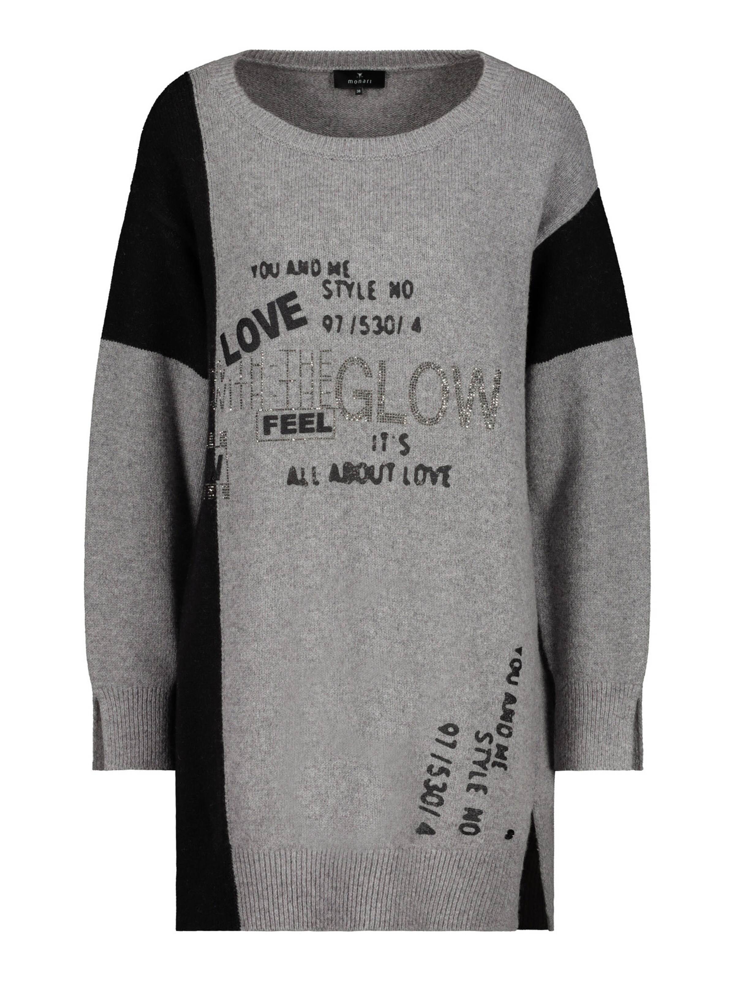 monari pullover grau glitzer