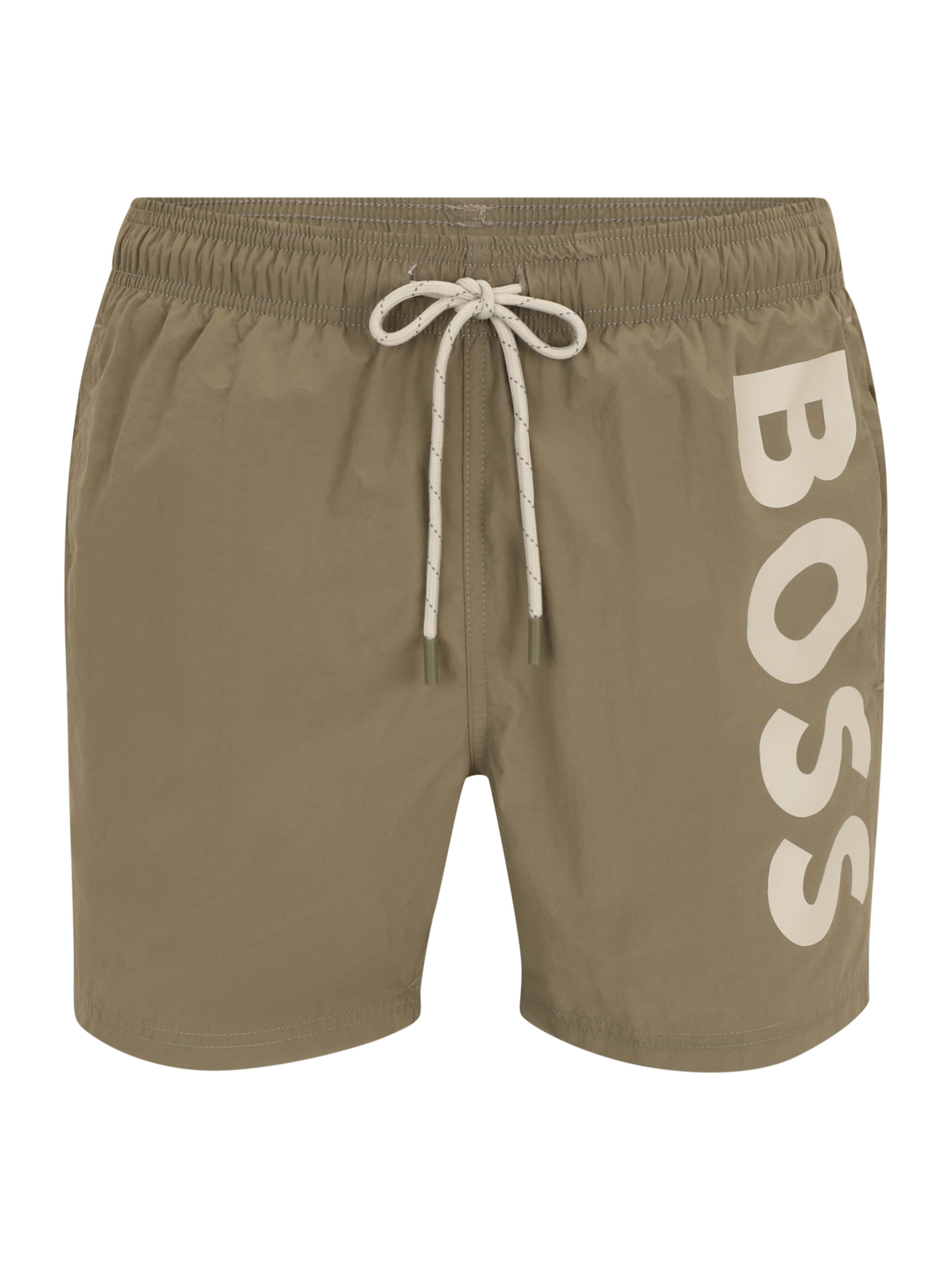 BOSS Плавательные шорты 'Octopus' в Бежевый: спереди