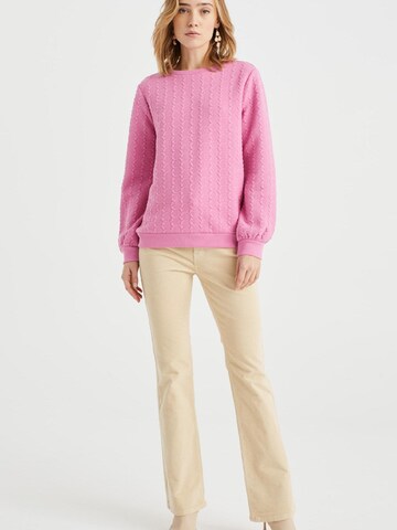 Bluză de molton de la WE Fashion pe roz