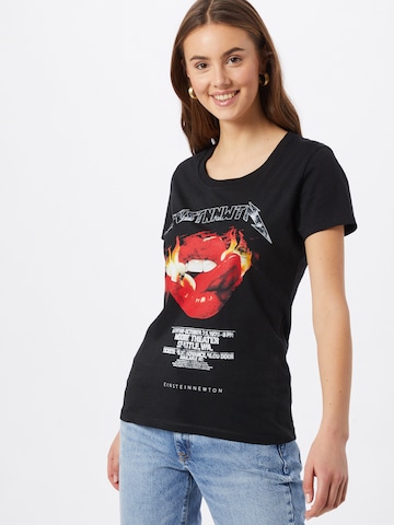 EINSTEIN & NEWTON T-shirt 'Flames' i svart: framsida