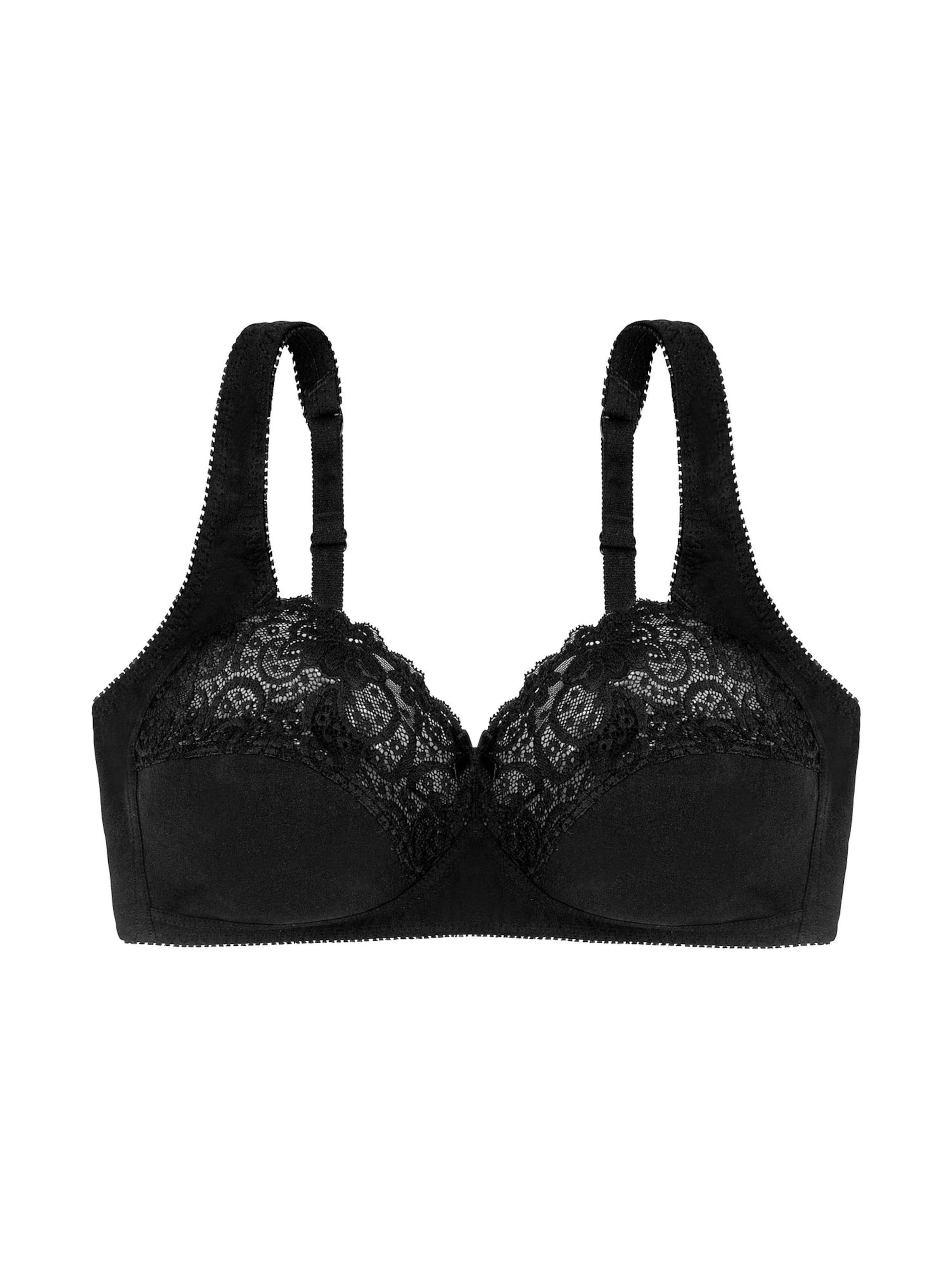 Dorina Triangle Bra 'Georgina' in Black: front