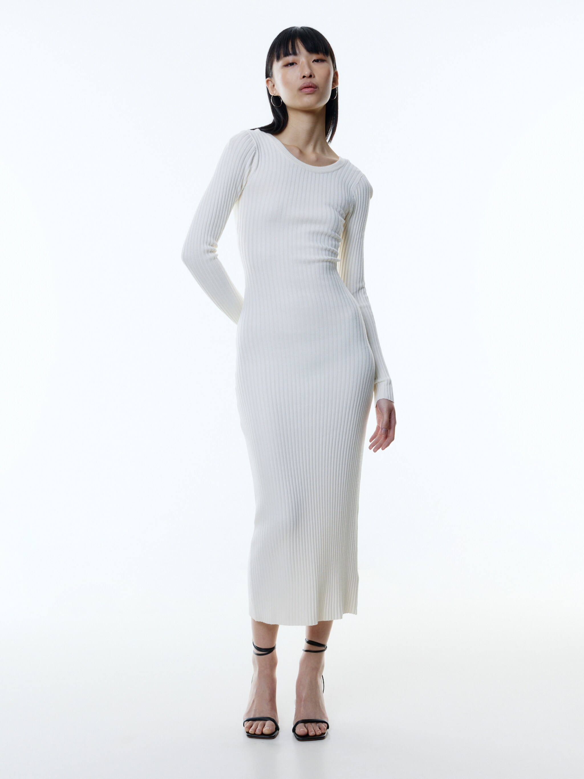 EDITED Producten Gebreide jurk 'Oline' Beige